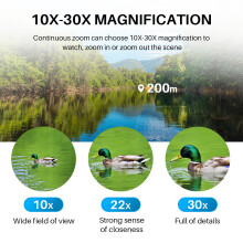 APEXEL Portable Binoculars 10X-30X Magnification FMC Lens BAK7 Prism for Adults & Kids Bird Watching Hiking Traveling Sports Concert with Carrying Bag