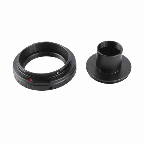 Adaptador metálico de montagem T de 0,965 polegadas para ocular de telescópio astronômico, compatível com câmeras SLR.
