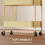 Homcom (Yellow) HOMCOM 3 Tier Rolling Utility Cart with 3 Mesh Basket 5