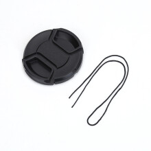 10 stuks 58 mm lensdoppen met centrale klem en koord, compatibel met camera- en fotografieaccessoires