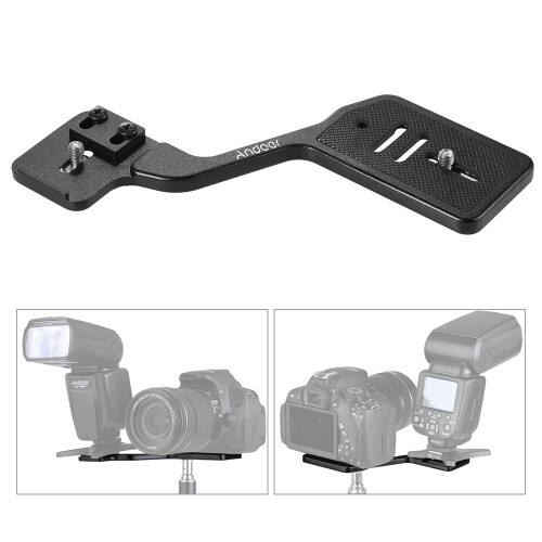 Βάση στήριξης αλουμινίου Andoer Universal συμβατή με φλας Speedlite κάμερας με 1/4 1