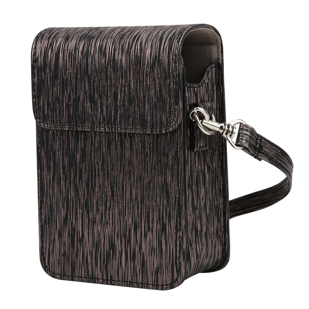 Pu Leather Camera Case With Shoulder Strap Protective Pouch Cover For Instax Mini Liplay Streamer Drawing Black 3668245461207