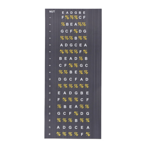 Fretboard Note Map Decals for Acoustic & Electric 2