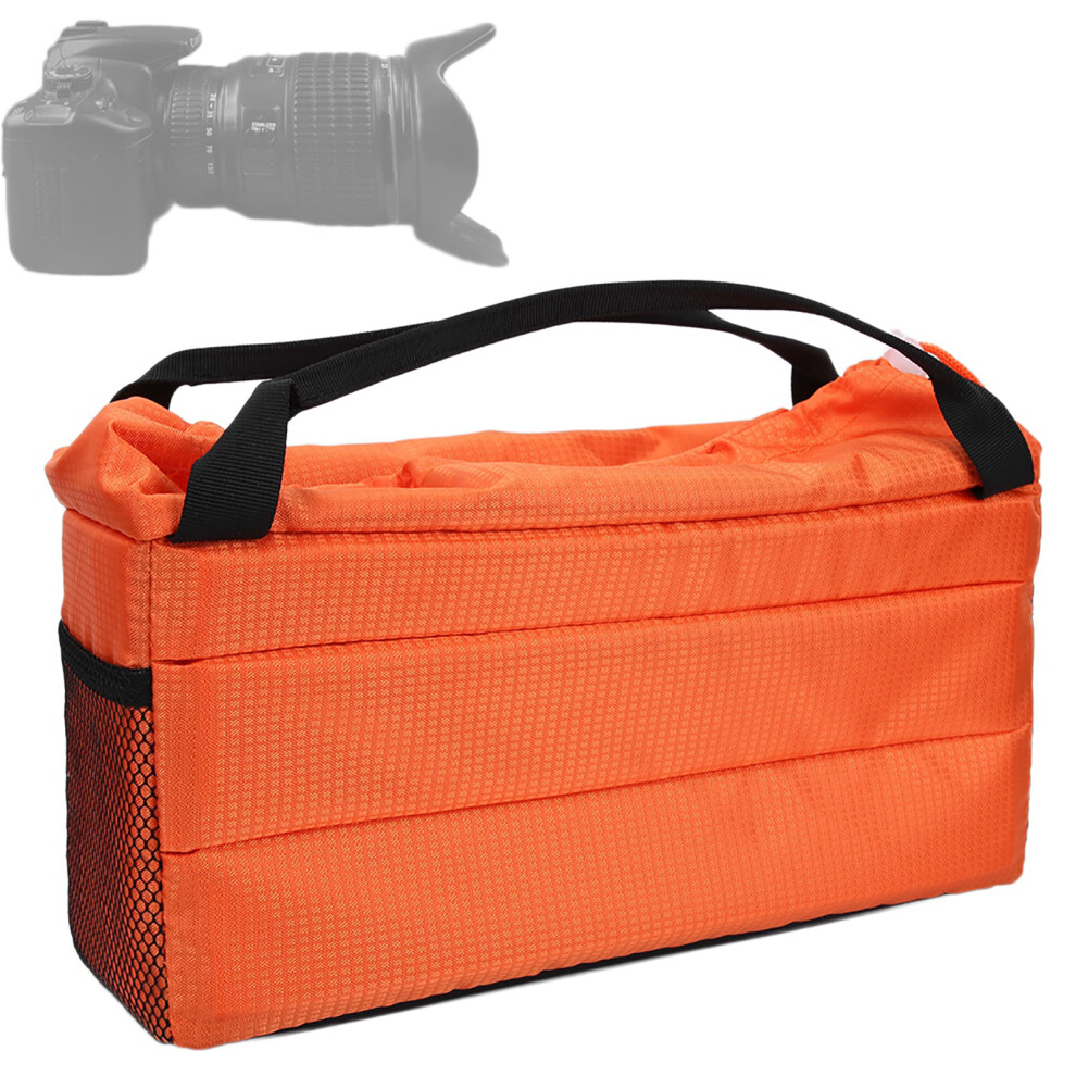 Insert Padded Camera Bag Dslr Partition Protection Case With Cover & Handle(Orange) Orange 3028755486860