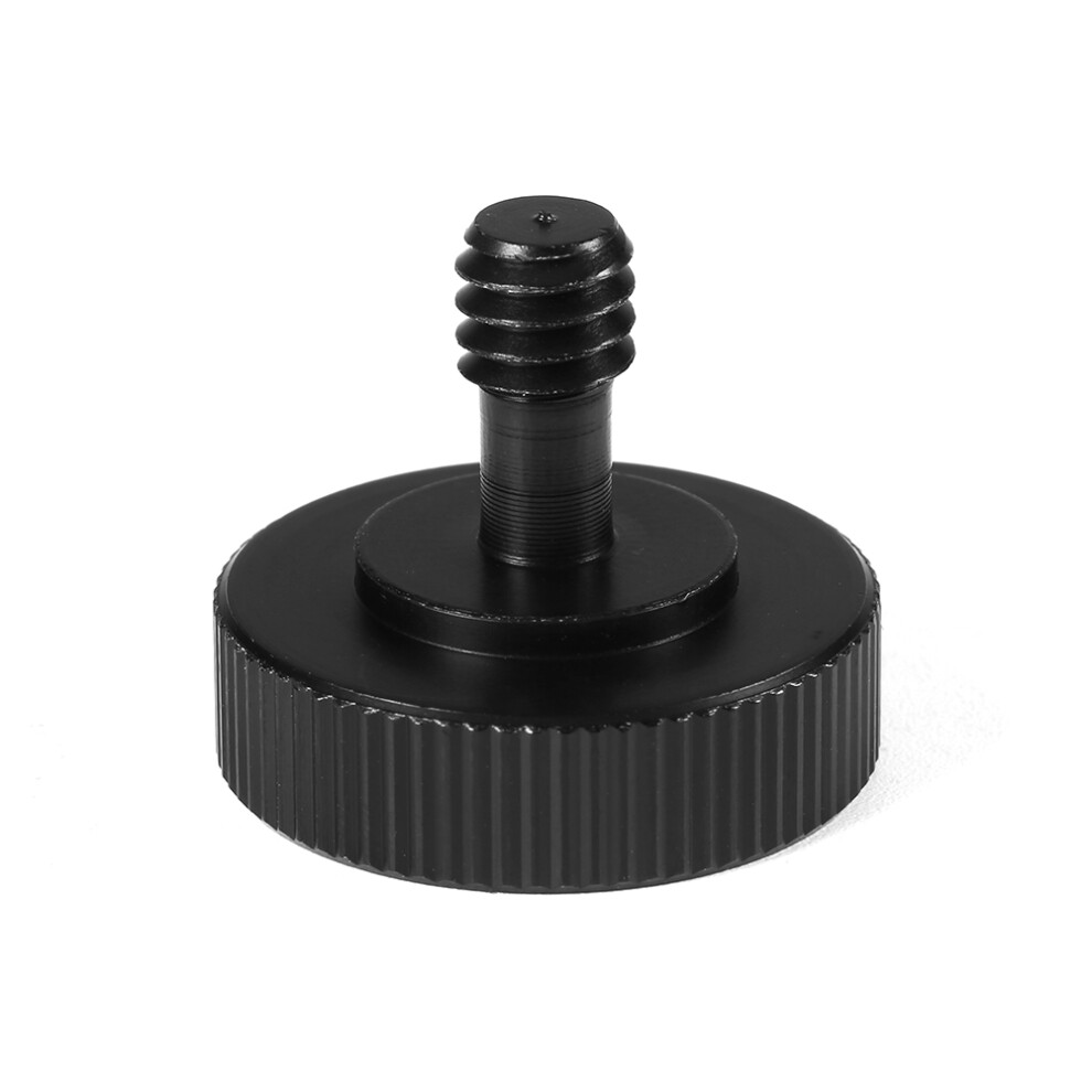 New 1/4" Male To 1/4" Female Screw Adapter Compatible With Camera Tripod Bracket Stand Black 3367238788443