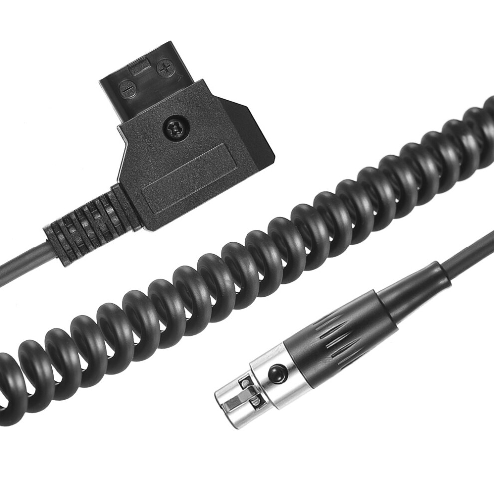D-Tap Male To (Tinny) Mini Xlr 4 Pin Cable Coiled Cord 80Cm Cable Length Compatible With Vfm 5.6 3777100422663