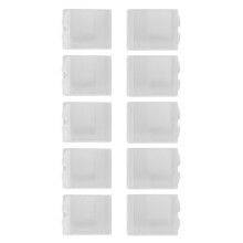 10 stuks transparante, vochtbestendige plastic batterijhouders/opbergdozen/containers, compatibel met GoPro 3, 4, 5 en 6.