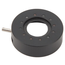 Diafragma handmatig verstelbaar, aluminium, 0,5-15 mm, 12 lamellen, irisdiafragma, compatibel met cameramicroscopie.