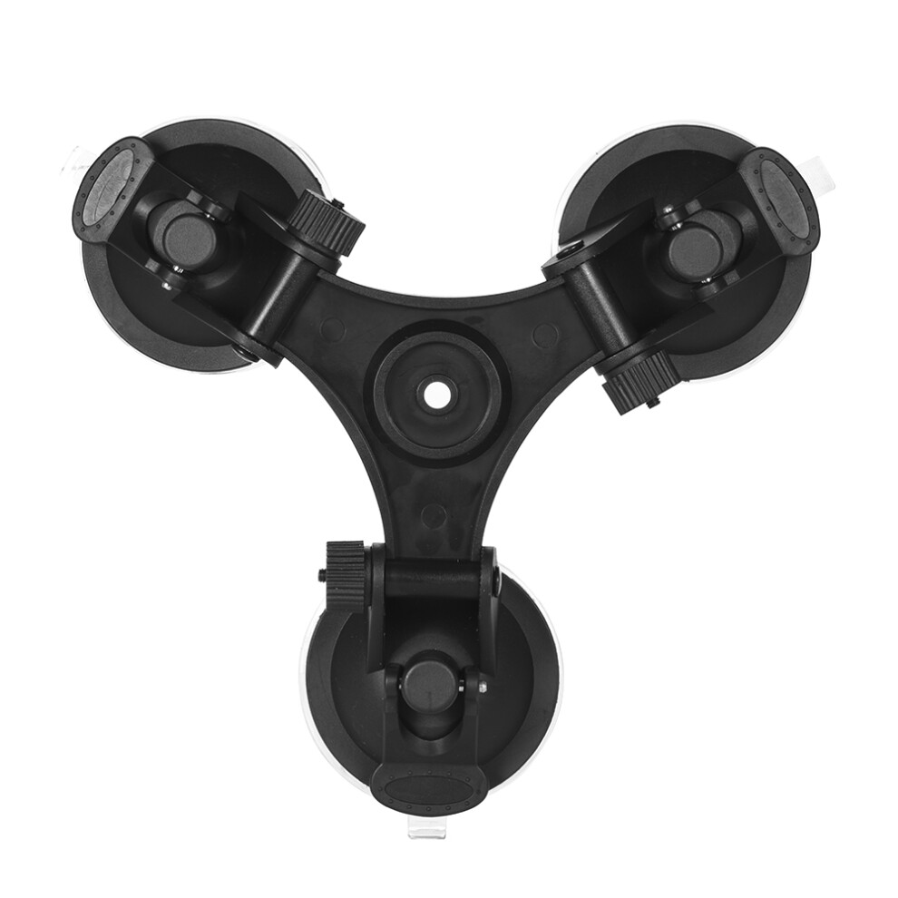 Triple Suction Cup Mount Sucker For Gopro Hero 5/4/3+/3 For Xiaomi Yi With Tripod Mount Adapter Action Camera Mount 3507558256738