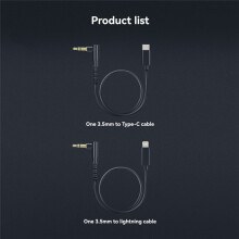 Audio Cable Male to Male 3.5mm TRS to USB C+3.5mm TRS to for Interface for Android PC Microphone