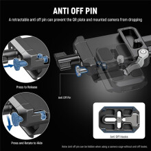 For RS4 RS3 Gimbal Foldable V Mount Battery Plate DSLR Camera Video Rig for V Mount Battery Cage