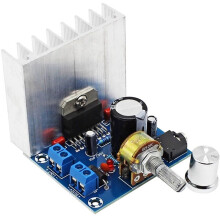 Placa Amplificadora de Áudio Estéreo TDA7377 35W+35W Módulo Amplificador de Canal Duplo 2.0 12V