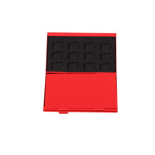 Custodia portatile in alluminio compatibile con schede TF fino a 24 (rossa)