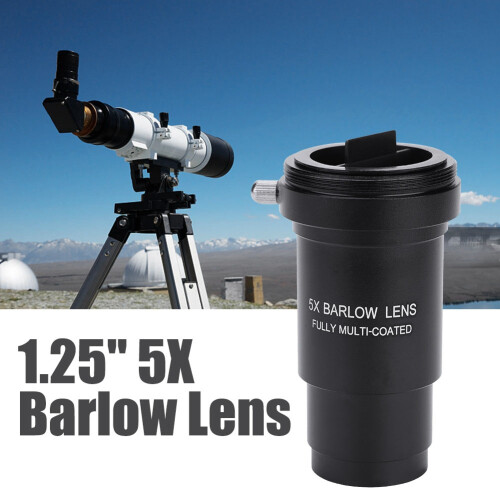 Lionsa Barlow 5X ilchótaithe 1.25" le snáithe M42 atá comhoiriúnach le súillínte teileascóip 31.7mm
