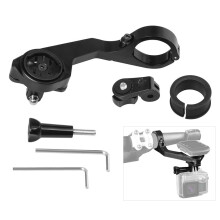 Andoer 25,4/31,8 mm Out-front fietshouder, compatibel met Garmin Edge 1000/800/810/200/500/510 en GoPro.