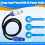 Stage Light PowerCON AC Power Cable in/OUT Conversion Extension Wire 3x1.5mm² for Smoke Machine  Moving  Audio 2