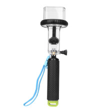 OP-10 ABS Waterdichte Duikbehuizing/Onderwaterhoes/Flexibele Selfiestick Compatibel met DJI OSMO Pocket Sportcamera Groen