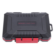 Custodia portatile per schede di memoria in gomma ABS resistente all'acqua, organizer per schede di memoria compatibile con schede di memoria XQD.