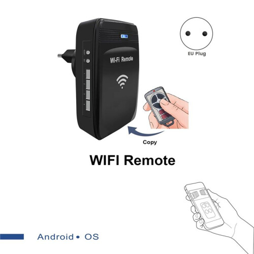 2X New WiFi 280MHz-868MHz WiFi to RF Converter Fixed Code and Rolling Code Garage Door Remote Control EU-PLUG 1