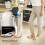 Homcom (M) HOMCOM Sensor Bin, Stainless Steel Kitchen Bin with Automatic Close 4