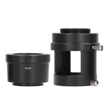 Adapter voor spotting scope camera, vogelkijkerlens voor spiegelloze camera, ringbuis met T2-adapterring, compatibel met Fujifilm FX-camera's