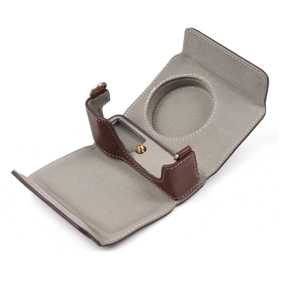 Portable Camera Case Synthetic Leather Camera Carry Bag With Shoulder Strap Replacement Compatible With Gr3 Gr Iii/ Gr3x Camera 3496541844710