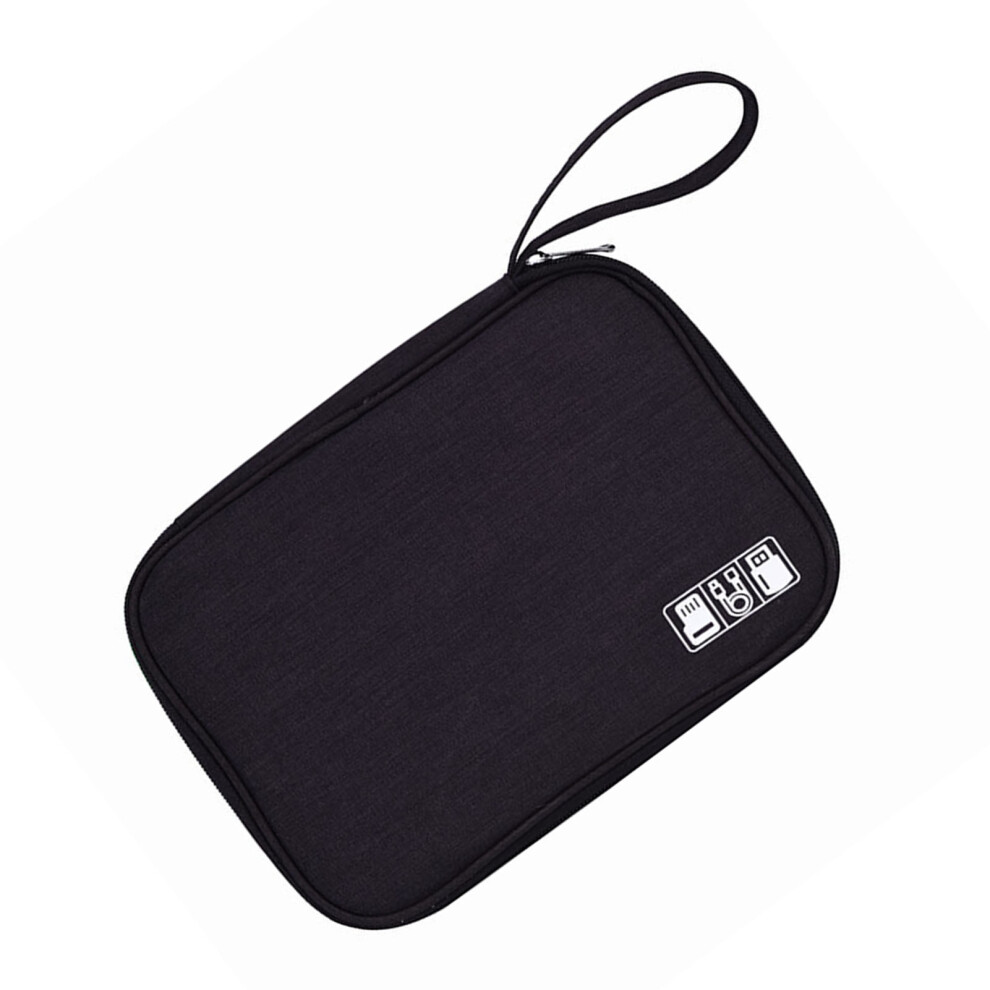 Cable Storage Bag Multifunctional Digital Cable Organizer Power Bank Earphone Storage Case Black 3632170886008