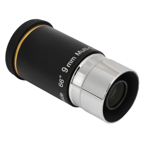 Ocular para telescópio astronômico de 1,25 polegadas, 66 graus, 9 mm, grande angular, acessórios para telescópio