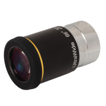 1,25 inch telescoopoculair met een brandpuntsafstand van 20 mm en een groothoeklens van 66 graden, geschikt voor het bekijken van landschappen.