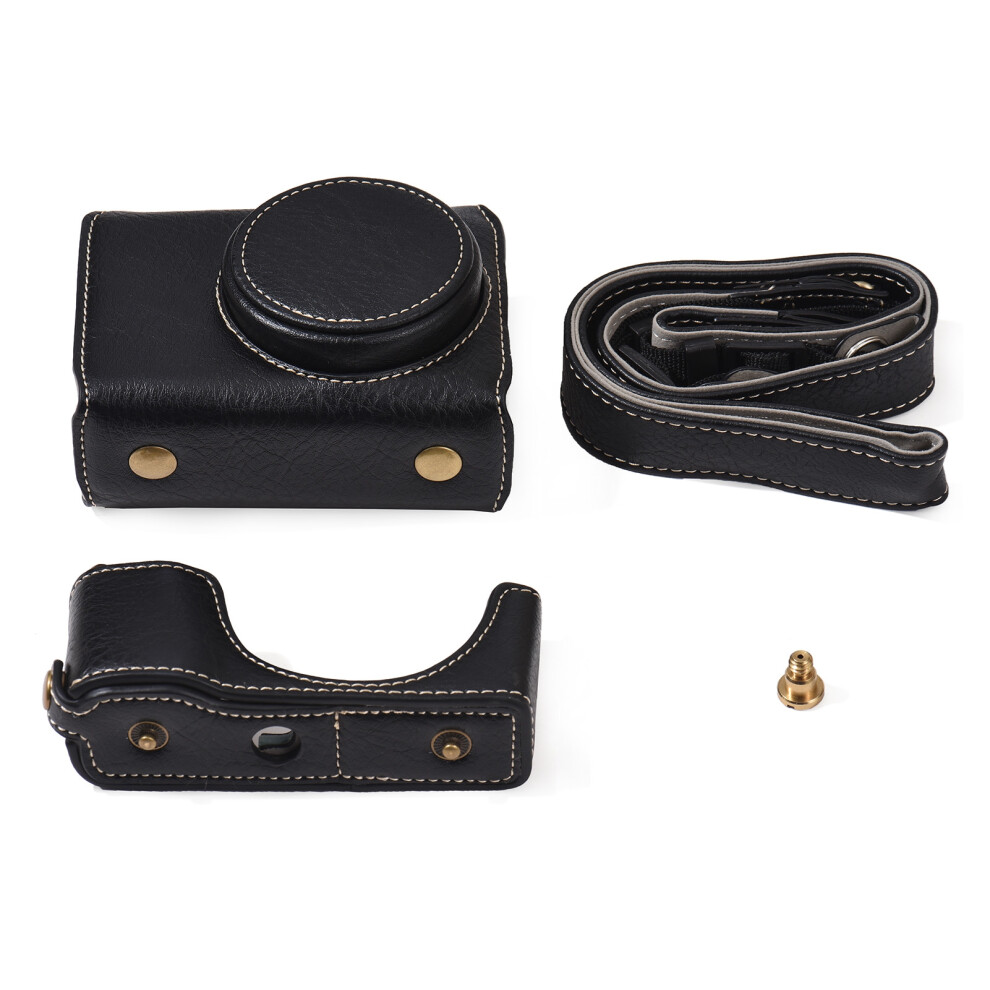 Portable Camera Case Synthetic Leather Camera Carry Bag With Shoulder Strap Replacement Compatible With Gr3 Gr Iii/ Gr3x Camera 3188750055604