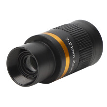 Astronomische telescoop met 7-21 mm oculair met continue zoom, 1,25 inch/31,7 mm, zwart.