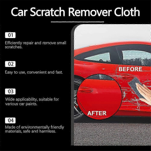 (2packs) Nano Sparkle Cloth For Car Scratches Nano Magic Cloth Scratch Remover 1