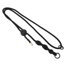Action Camera Anti Loss Rope with 1/4 Inch Screw Adjustable Nylon Shoulder Strap for POCKET 3 for ONE X3 X4 Black Rope Black Knot
