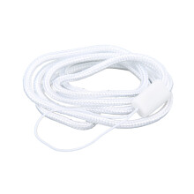 3,0 mm ronde nylon telefoonkoord, praktische nylon gevlochten camerariem, compatibel met draagbare muziekspelers, wit, 40 cm