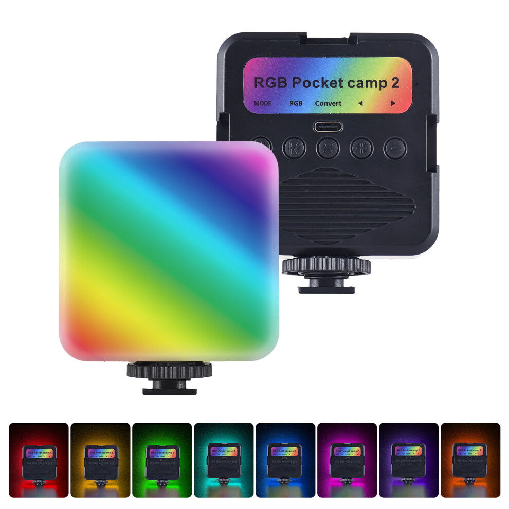 Pocket Rgb Video Led Fill 3200K-6500K Dimmable For Computer Tablet Smartphone Dslr Camera With Built-In Battery And Screen Clip Light 3358583004173