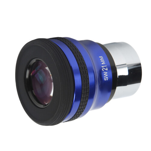 Ocular para telescópio de 1,25 polegadas (21 mm) com ângulo amplo de 52 graus, lente profissional compatível com telescópios.