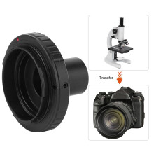 Adapterring van aluminiumlegering, compatibel met microscopen met 23,2 mm T-vatting en Pentax PK-vatting camera's.
