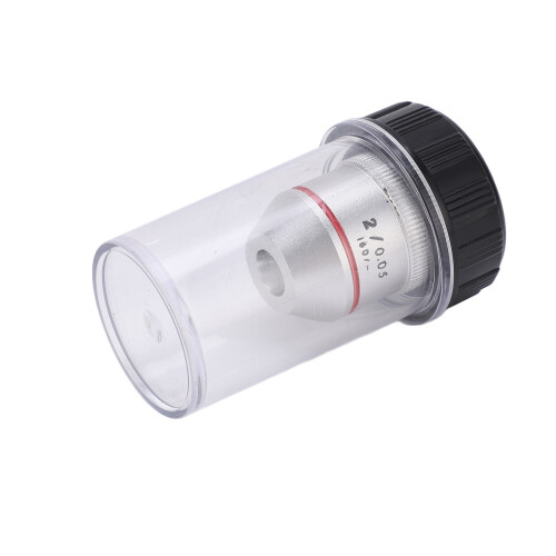 2x 195 Achromatic Objectives Low Magnification RMS Thread 20.2mm Compatible With Biological Microscope