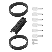 Volgkijkerring compatibel met telescoopbuis. Sterrenzoekers compatibel met telescopen met een binnendiameter van 43-70 mm.