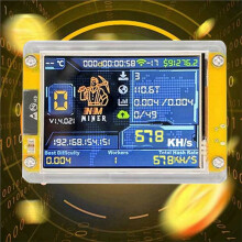 678KH/S NMMiner NerdMiner Bitcoin Crypto Solo Miner 2.8 Inch Display NerdMiner Upgraded 678KH/S Harshrate
