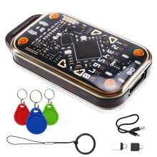 Lecteur Émulateur de Puce RFID Chameleon V3.0 + Porte-Clés 3XUID 125 KHz 13,56 MHz, Duplicateur de Cartes à Puce NFC pour Identification et Copieur