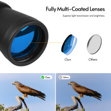 80x80 HD Fernglas mit Prismenlinse und Tragetasche für Konzerte, Sportveranstaltungen, Vogelbeobachtung, Tierbeobachtung, Camping und Wandern