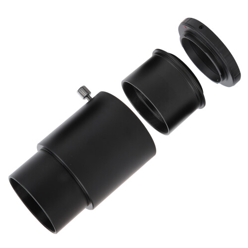 Adaptador de montagem de câmera com tubo extensor de telescópio de 2 polegadas, adaptador T2AI de 2 polegadas compatível com câmeras SLR Nikon.
