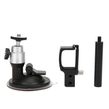 Supporto multifunzione in lega di alluminio con ventosa per auto, montaggio fisso e prolunga, compatibile con la fotocamera DJI Osmo Pocket.