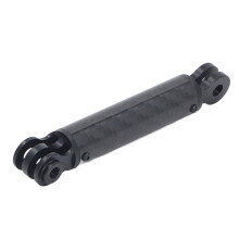 Verlengstuk van koolstofvezel voor helmbevestiging, geschikt voor Insta360 X3 ONE RS ONE X2 ONE R ONE X GO 2 actiecamera's, zwart.