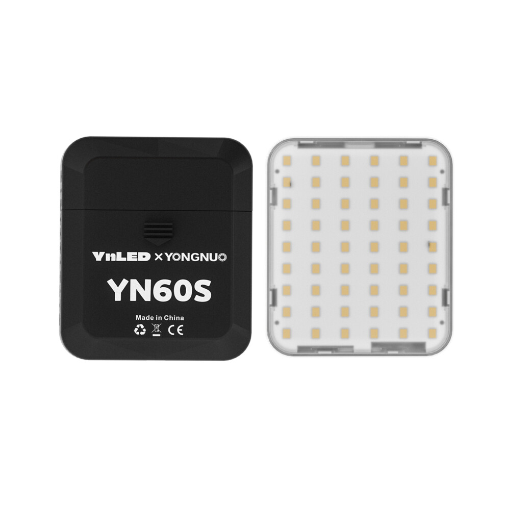 Yongnuo Yn60s Pocket Led Video 5500K, 3 - Level Brightness, Cri95+, For Photography, Video Conference, Vlog, Live Streaming Light 3280013019481