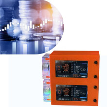 Nerdminer V2 Pro Max Miner 390KH/Sx2 Dual Screen BTC Solo Lottery Miner 780KH/S Bitcoin Crypto Miner with RGB Fan