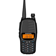 Rádio comunicador BAOFENG BF-UV6HP 10W, VHF/UHF, Dual Band, 128 canais, recepção FM, bateria de 4800mAh, tela LCD e lanterna.