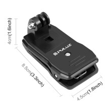 PULUZ vervangende schouderriemclip met telefoonhouder voor GoPro Hero 11/10/9, Osmo Pocket, Insta360 actiecamera's en smartphones