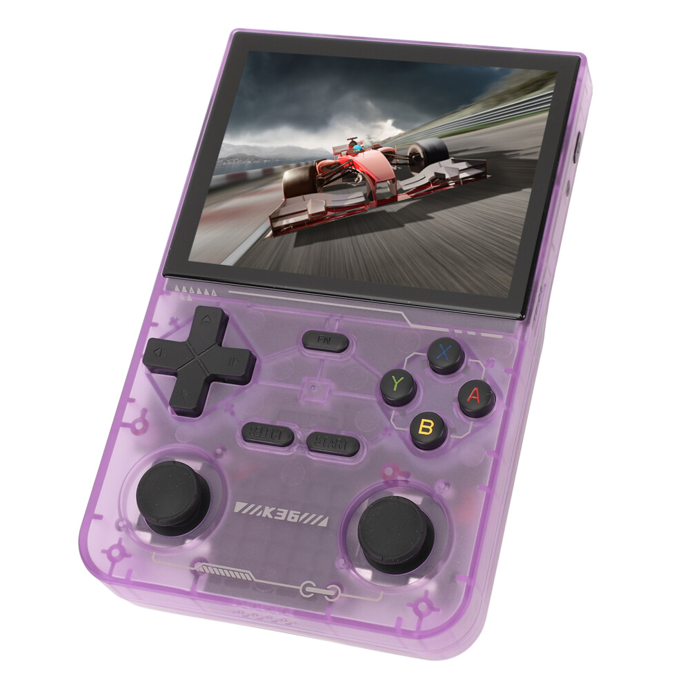 Retro Handheld Game Console 3.5Inch 640X480 Screen Dual Joystick 3500Mah Handheld Game Player Compatible With Leisure Entertainment Purple 3907090532817